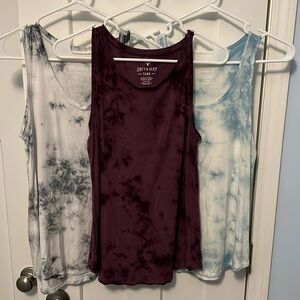 THREE AE TIE DYE TANK TOPS